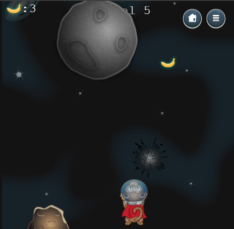 Space Monkey 2D game